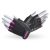MADMAX Rainbow Fitness Kesztyű - Black/Pink S
