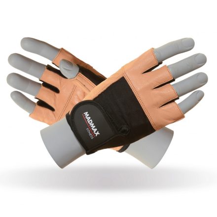 MADMAX Fitness Natural Brown Kesztyű L